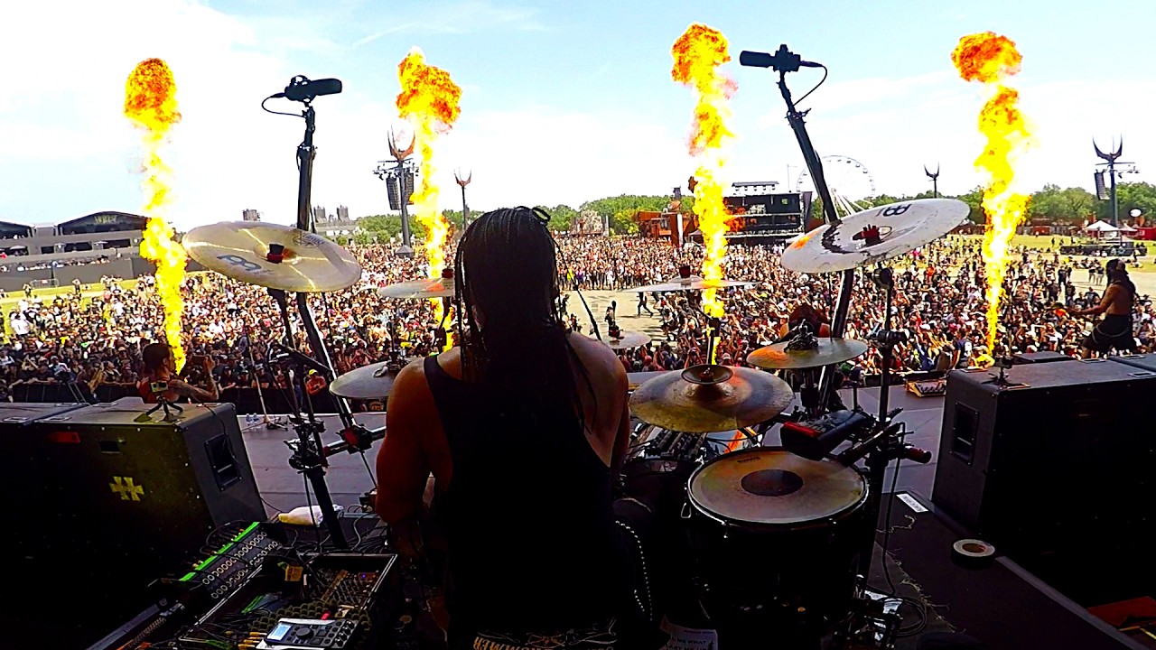 BlackRain - Hellfest 2026 - Wall of death - Drumcam