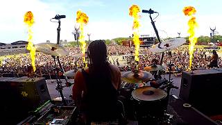 BlackRain - Hellfest 2026 - Wall of death - Drumcam
