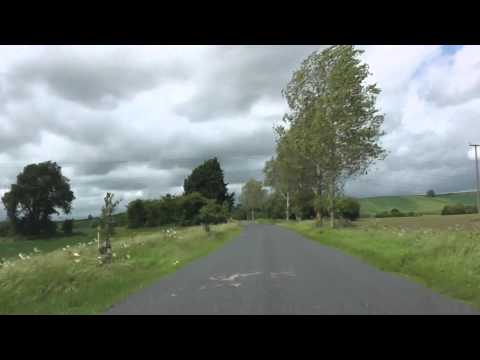 Driving Along Leys Road Between Harvington & Atch Lench, Evesham, Worcestershire, England