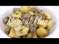 Ragot de pomme de terre blanc ide dner ou djeuner shalou cuisine