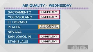 Although the air may look a little clearer, quality for most of our
area is still unhealthy. subscribe at: https://goo.gl/vai8eu find
abc10 online: h...