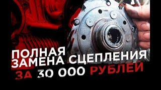 Квадроцикл cf moto 500 - замена сцепления,колодок сцепления и обгонной муфты