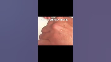 BASIC TEMPURA RECIPE