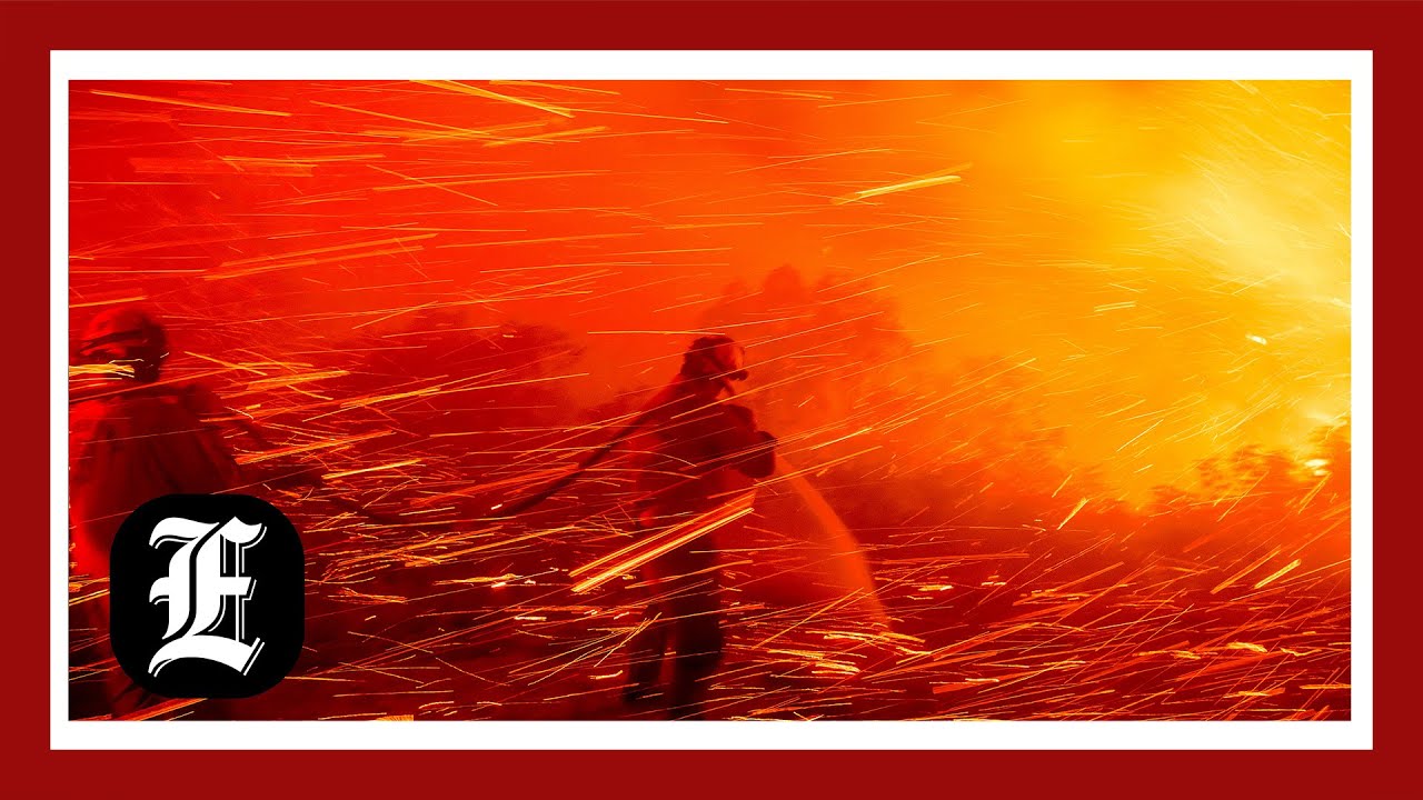 Three fires prompt evacuations near San Diego overnight - YouTube