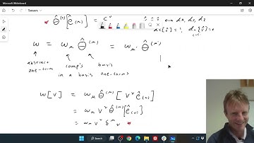 Dual vectors (flat spacetime): Video 6 of General Relativity at UArizona with Sam Gralla