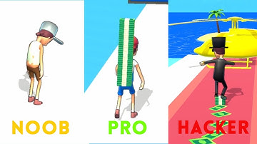 Noob Vs Pro Vs Hacker  - Investment Run All Levels Gameplay