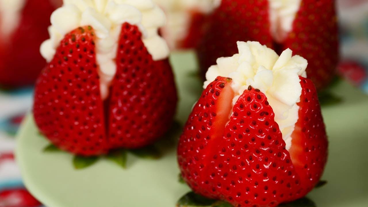 Cream Filled Strawberries - Joyofbaking.com *Video
          Recipe*