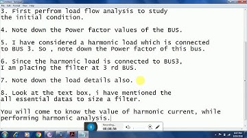 HARMONIC FILTER SIZING using ETAP 12.6
