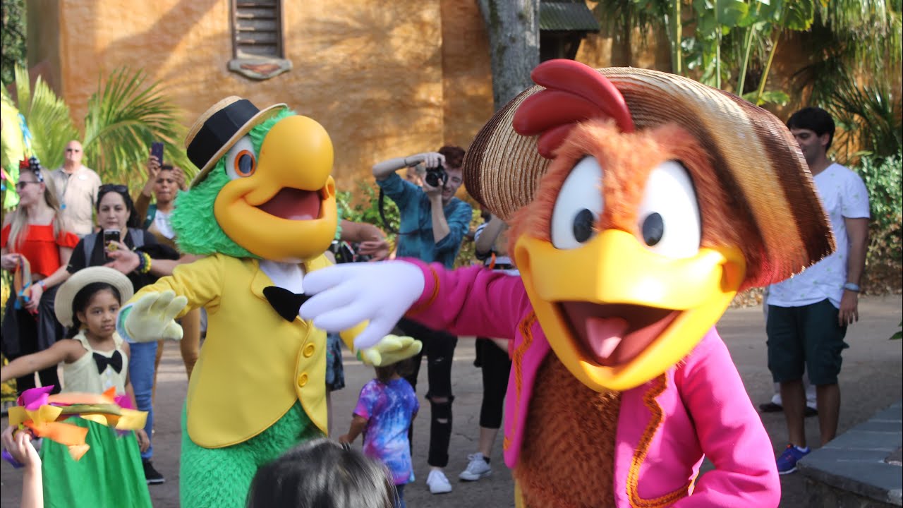 Jose and Panchito of the Three Caballeros Join Discovery Island Carnivale at Disney’s Animal Kingdom