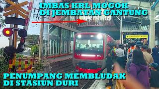 OVERFLOWING!! Commuters Pile Up at Duri Station Following KRL Breakdown at Cengkareng JPL 8B 2 Cr...