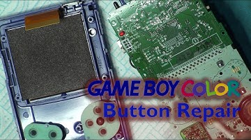Game Boy Color Button Repair - Giving back it