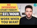 ⬆️$51/HOUR Start Today! 6 Best No Interview Remote Jobs Sites Hiring Immediately!