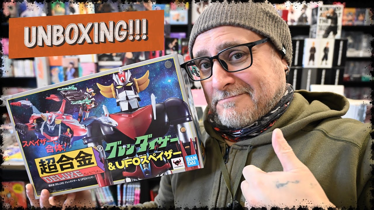 BANDAI CHOGOKIN UFO ROBOT GRENDIZER & SPAZER! UNBOXING!!!