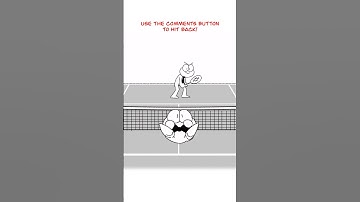 Lets Play Tennis! 😁 (Animation Meme) Orig: ​⁠@GarrettTheCarrot  #shorts