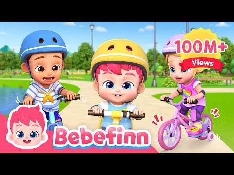 EP99 | Ride a Bike! 🚲 | Outdoor Play and Learning | Bebefinn Nursery Rhymes