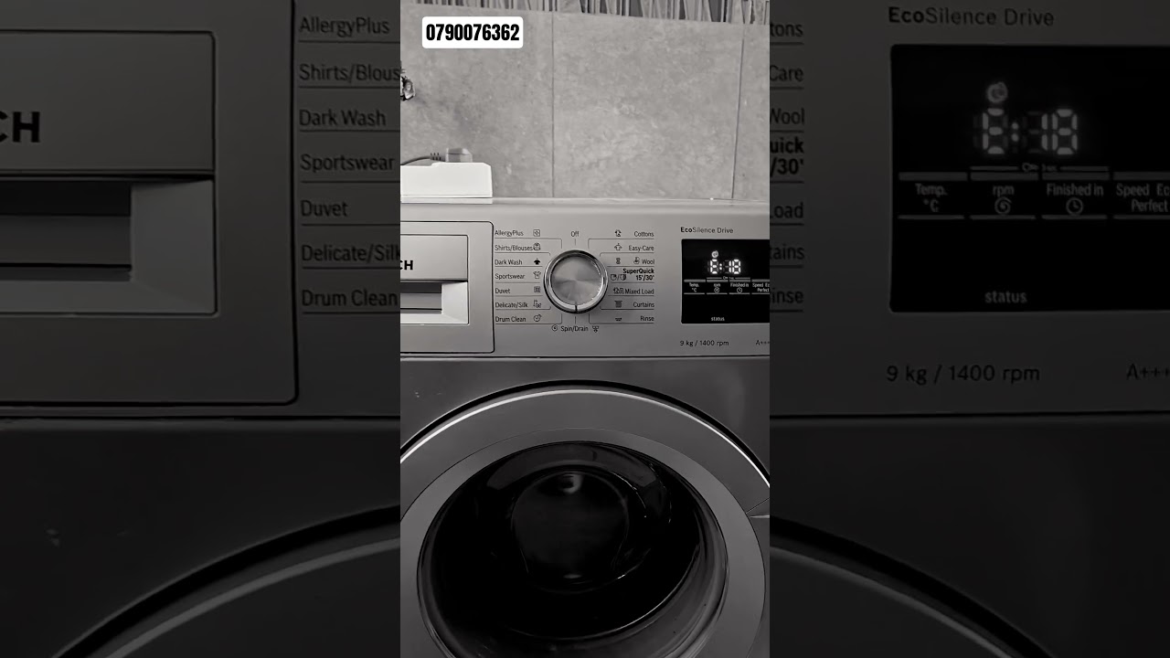 Bosch washer E18 error code:Blockage/broken drain pump.Bosch appliances repair in Rongai,book now.