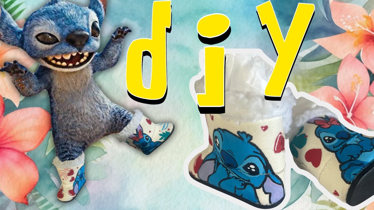DIY Lilo and Stitch Crafts! Custom Sneakers, Ornaments & Centerpieces 🌺👟