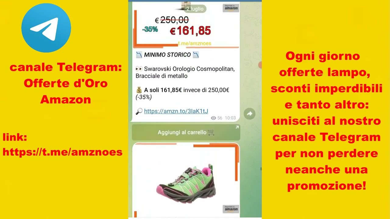 Offerte Amazon incredibili! Unisciti al nostro canale Telegram di offerte!