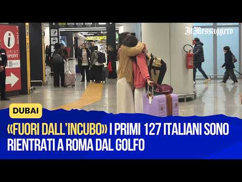 Video «Fuori dallincubo, non sapevamo dove andare». I primi 127 italiani sono rientrati a Roma dal Golfo