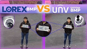 Lorex vs Uniview 8MP Turret – Image Quality (day & night)