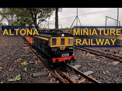 5 inch gauge E class at Altona miniature railway - driver's view