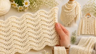 Easy Crochet Pattern | Crochet Ripple Stitch | Beginner Friendly