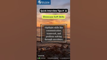 Quick Interview Tips - No:11 Showcase Soft Skills #shorts #trending #interviewtips