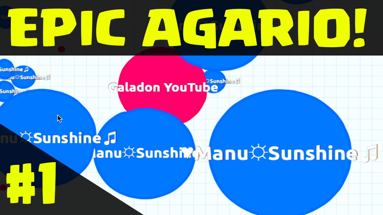 EPIC Agario Game! Agar.io Struggle to #1!