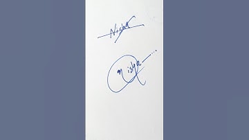 stylish signature name nisha #calligraphy  #handwriting #signature