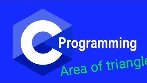 Area of triangle using c