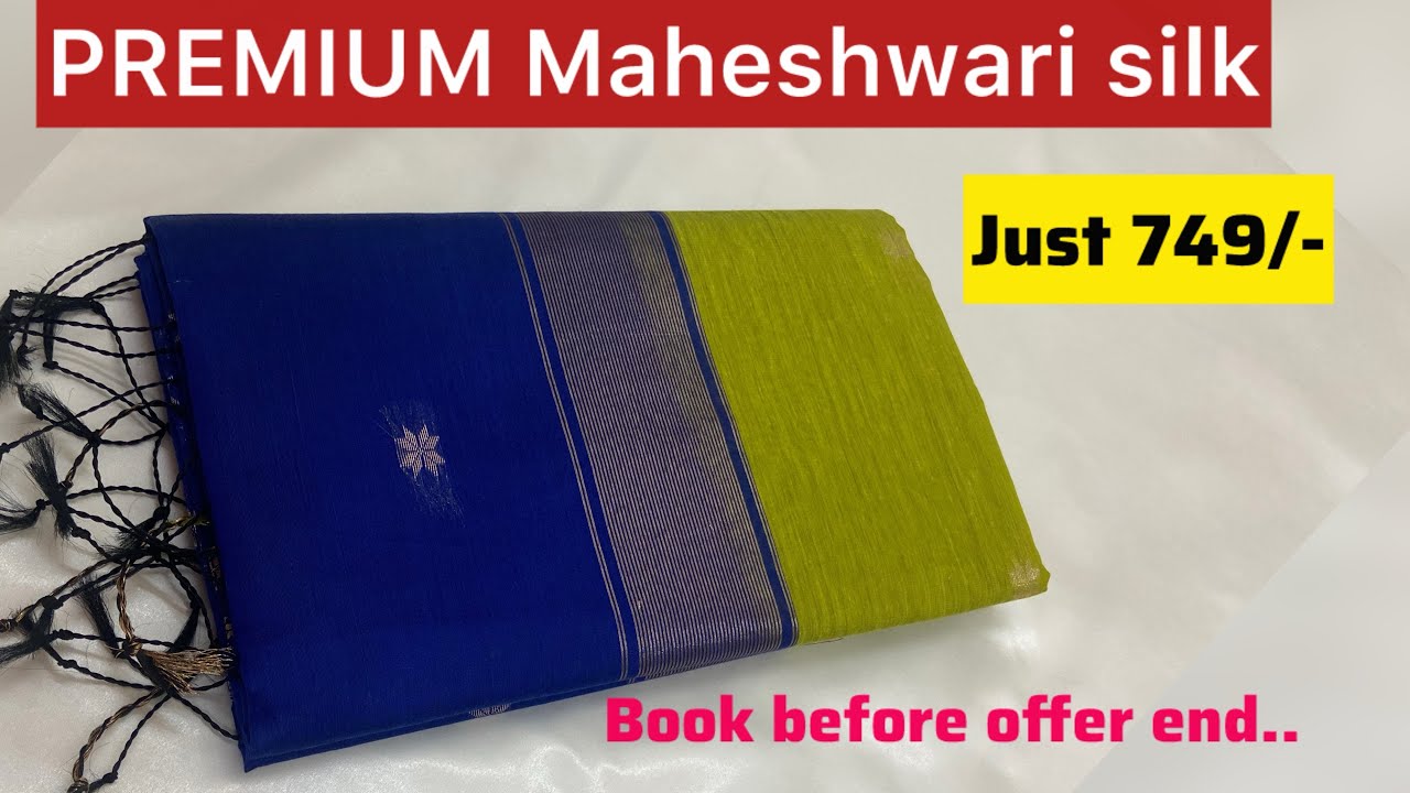 Pure Maheshwari silk ₹750 @shinyscollection #tradtional #maheshwarisaree #silksaree #premiumquality 
