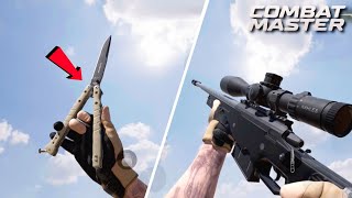 BUTTERFLY KNIFE (BALISONG) + R7000 SNIPER RIFLE GAMEPLAY | COMBAT MASTER ONLINE FPS screenshot 5