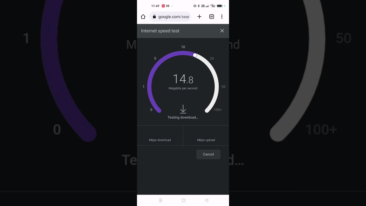 jio true 5G Google speed test