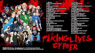 TAKING LIVES CYPHER ft SOMETHING AWFUL (Bizarre of D12 & Fury) 25 rappers 1 song! 480-326-4426