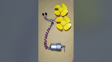 Powering Buzzer and Fan Motor With a Gear Motor Generator _ DC Motor #dcmotor #tech #shorts