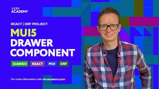 Full Stack React Django DRF Project | Primary Drawer Component MUI5