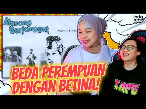🤣TOK JANGGUT Cari ISTERI‼️ MUSANG BERJANGGUT - Part 1 | FILM P.RAMLEE | REACTION | INDOREACTTV