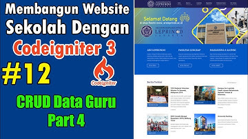 12 Web Sekolah Dengan Codeigniter - CRUD Data Guru Part 4