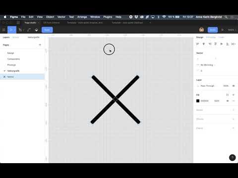 Figma tutorial #4: Vektorgrafik, skapa ikoner