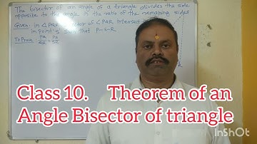 Similarity theorem of angle bisector of triangle  converse theorem  class 10 paper 2  maths