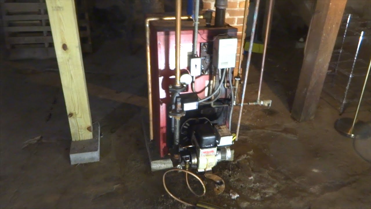 OIL BOILER FULL OF BLACK SOOT