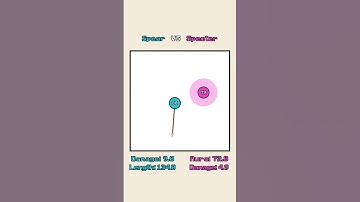 Spear VS Specter 🔥 #shorts #satisfying #simulation #physics #2d #animation #cartoon #loop #relaxing