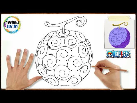 COMO DESENHAR GOMU GOMU NO MI (NIKA) FRUTA DO LUFFY - ONE PIECE