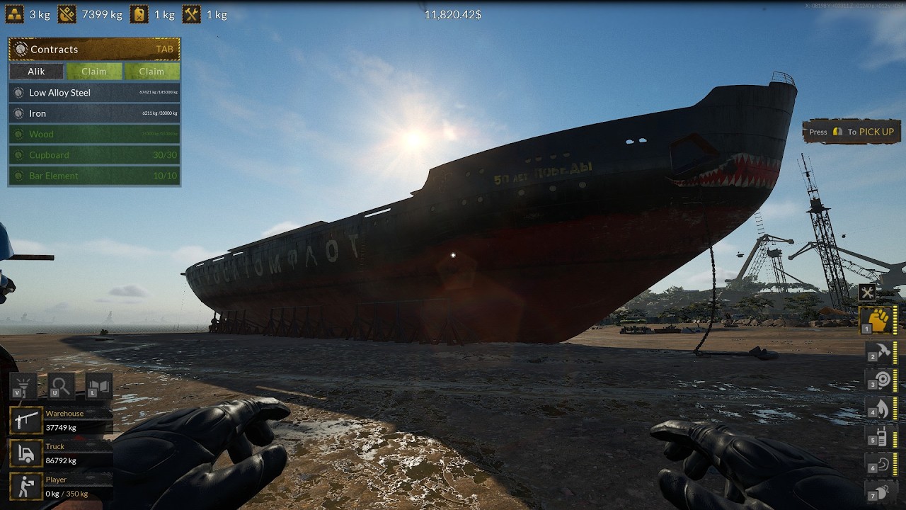 we are still doing the ship pobeda