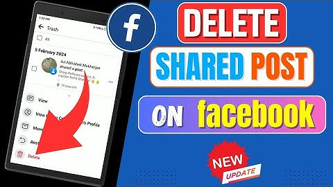 How To Delete Shared Post On Facebook