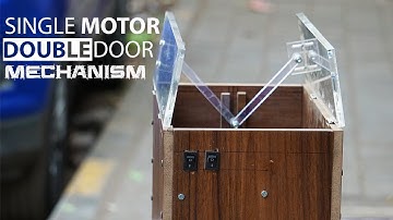 Single Motor Double Door Opener Mechanism | Mechanical Mini Project