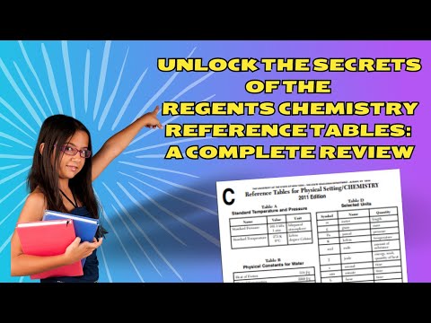 Regents Chem Reference Table Review