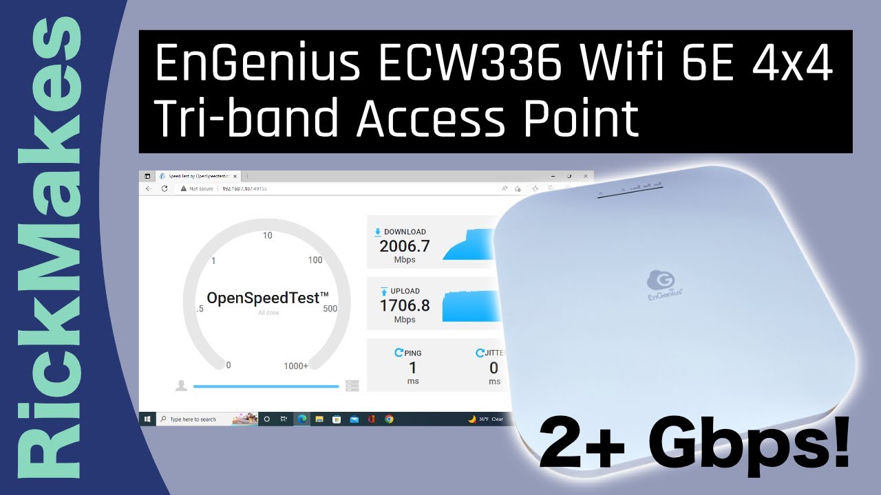 ECW336: WiFi 6E Access Point 6 GHz Cloud Tri-Band