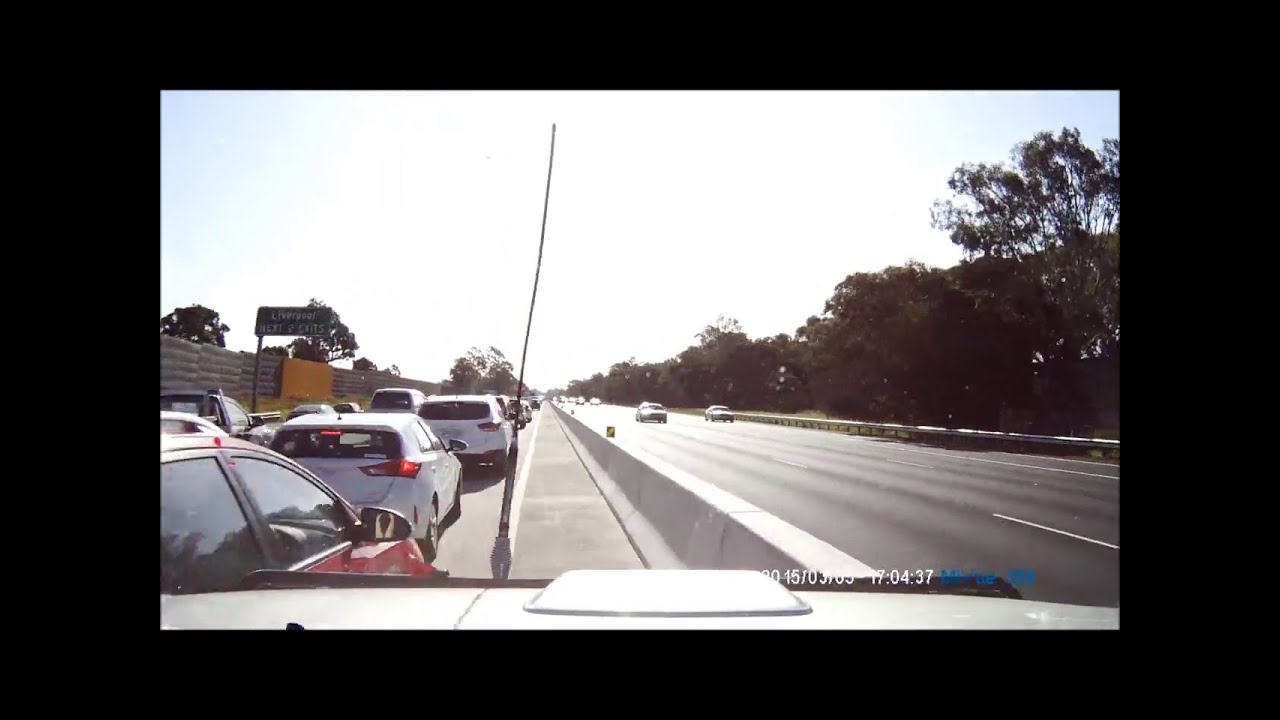 Dash Cam Owner captures own crash - Sydney - YouTube