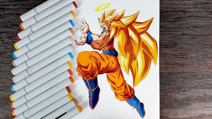 Super Saiyajin 3 P/ Dragon - Desenho de _luc_mars_ - Gartic